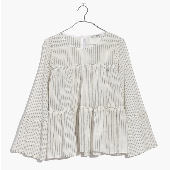 Madewell Tops - Madewell Tiered Top in Haysboro Stripe